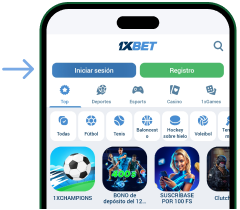Hacer clic en Registro 1xBet Descargar