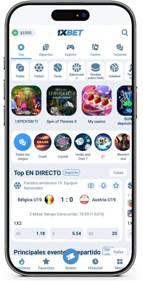 1xBet : descarga la app para Android e iOS 1xBet : descarga la app para Android e iOS
